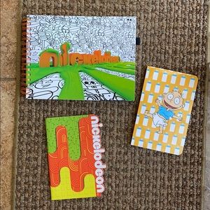 ✨NEW & RARE Bundle of Nickelodeon Notebooks 🧡💚